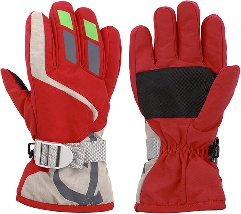 IZUS Kids Cold-Weather Ski-Gloves Winter-Warm Windproof Snow-Gloves Snowboarding Sledding Cycling Toddler 3-6T Boy-Girl - Image 2